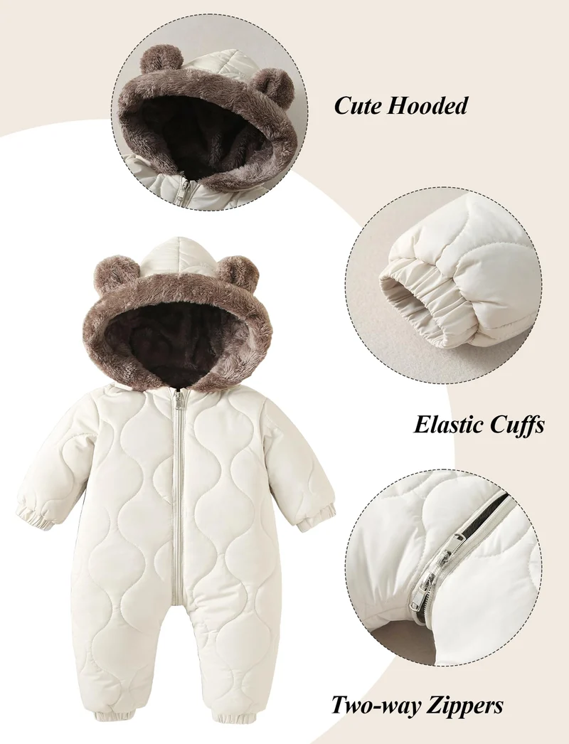NEAWEALY Baby Winter Overall Schneeanzug