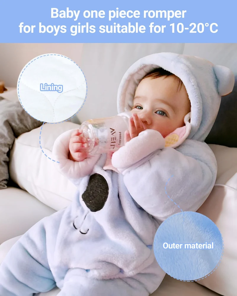 Baby Overall Winter Mit Kapuze Schneeanzug