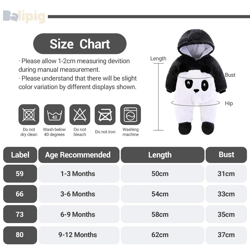 Baby Overall Winter Mit Kapuze Schneeanzug