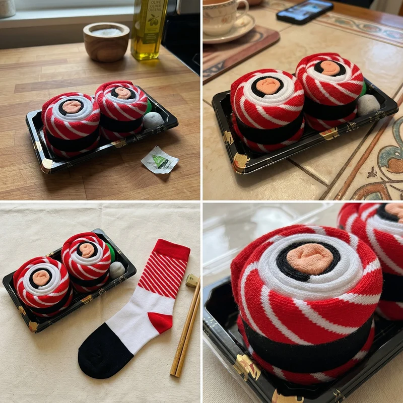 Japanese-Style Sushi Creative Socks