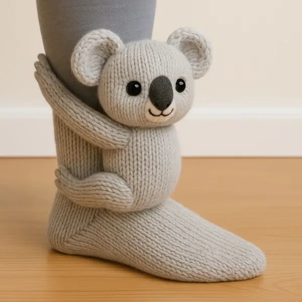 Animal Crew Plush Cozy Socks