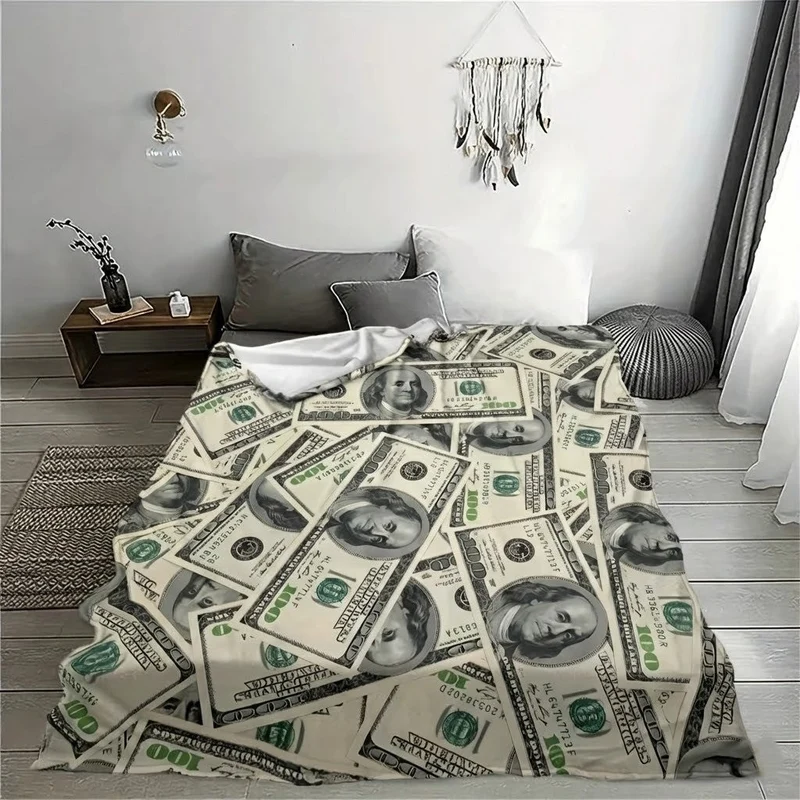 Funny Money Money Soft Sofa Blanket