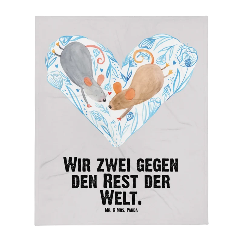 Babydecke Mäuse Herz