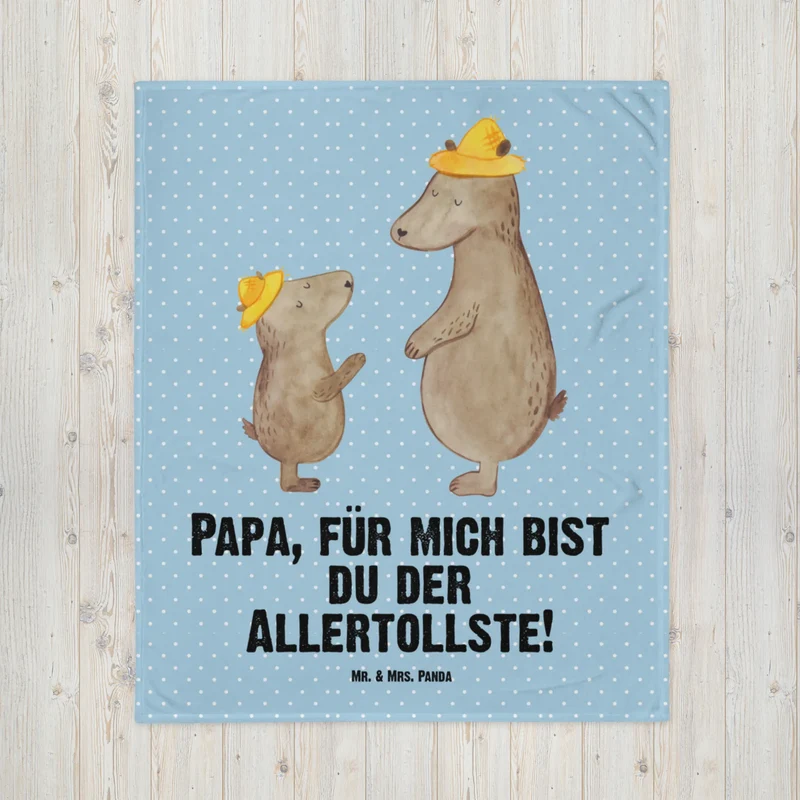 Babydecke Bären mit Hut