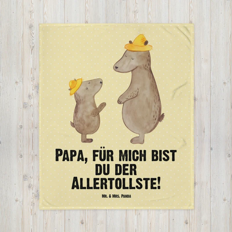 Babydecke Bären mit Hut