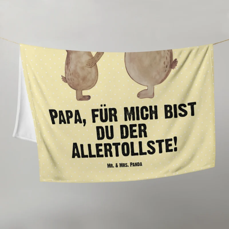 Babydecke Bären mit Hut