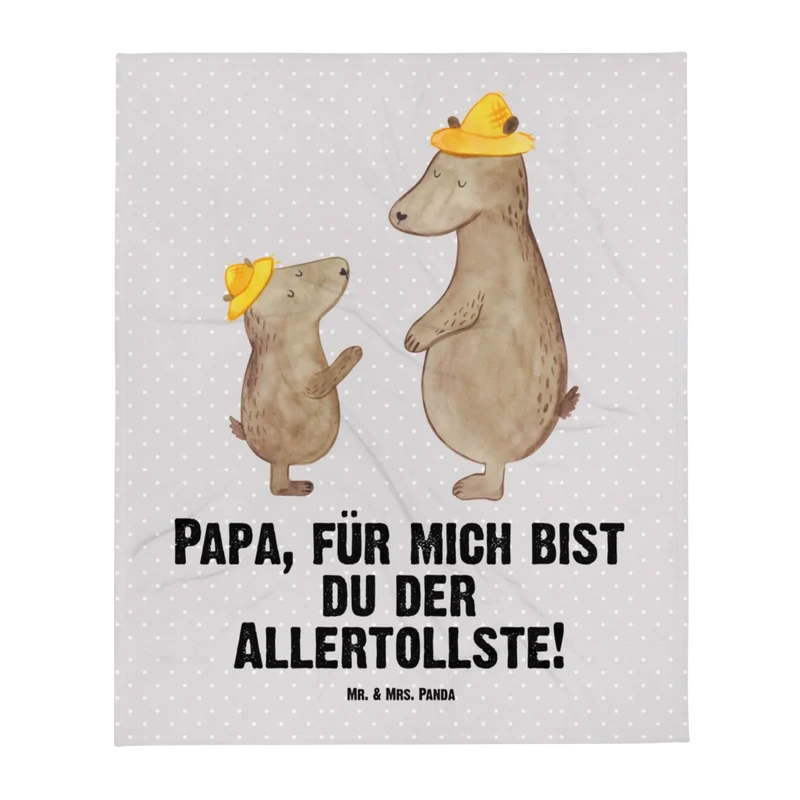 Babydecke Bären mit Hut