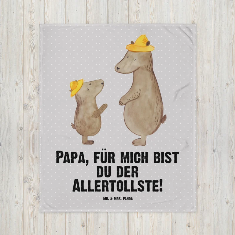 Babydecke Bären mit Hut