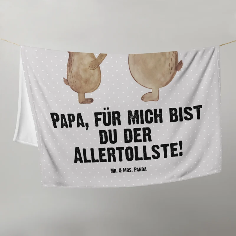 Babydecke Bären mit Hut
