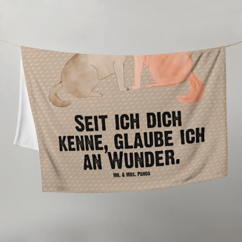 Babydecke Hunde Liebe