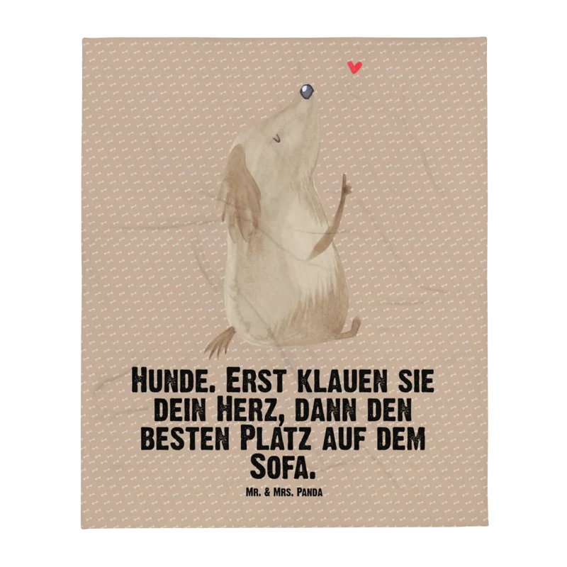 Babydecke Hund Liebe