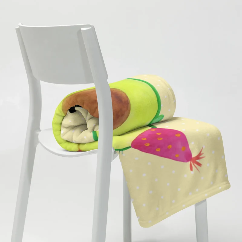 Babydecke Avocado Party Zeit