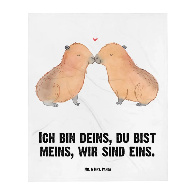 Babydecke Capybara Liebe