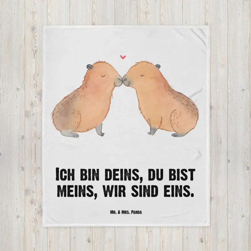 Babydecke Capybara Liebe