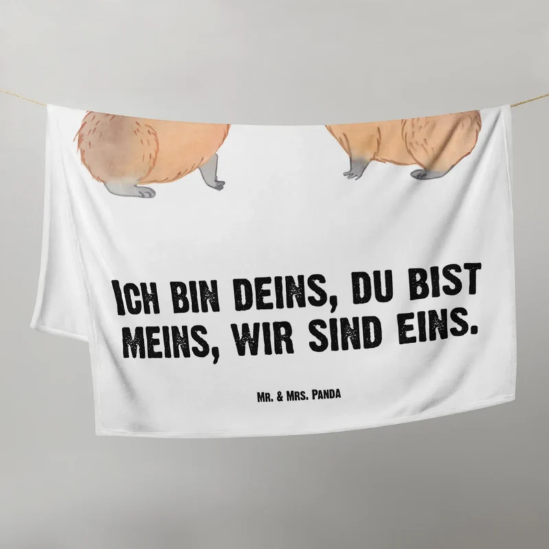 Babydecke Capybara Liebe