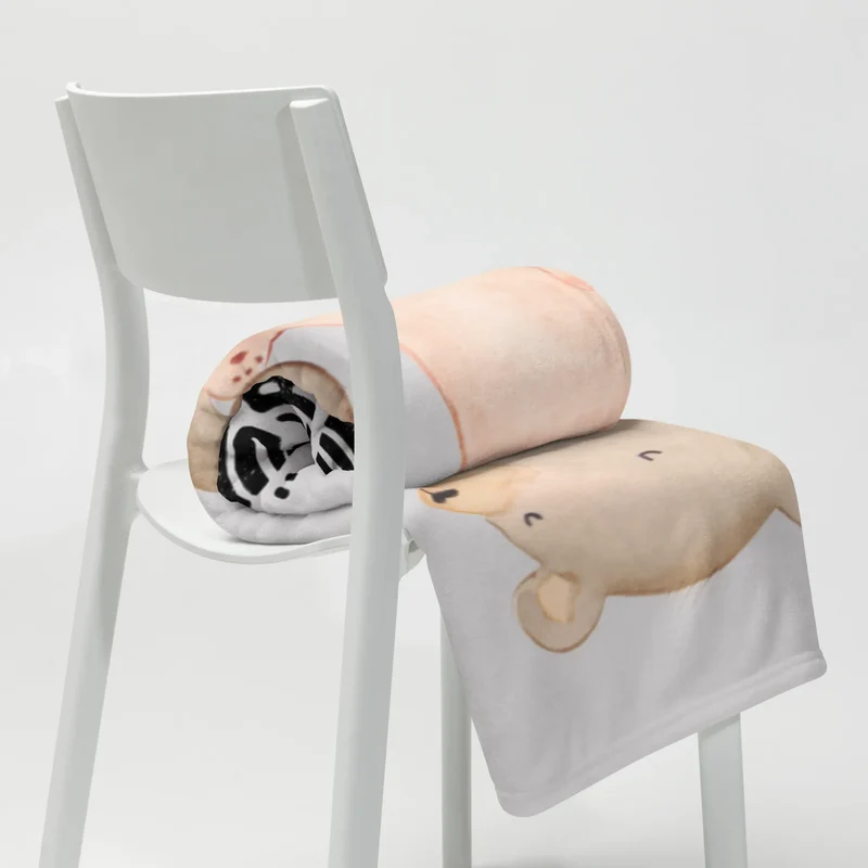Babydecke Bär und Hase Umarmen