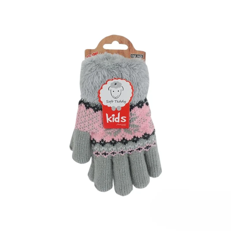 Baby Kinder Winter Handschuhe Strickhandschuhe warm gefüttert
