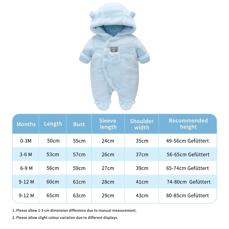 Baby Winter Schneeanzug Baby