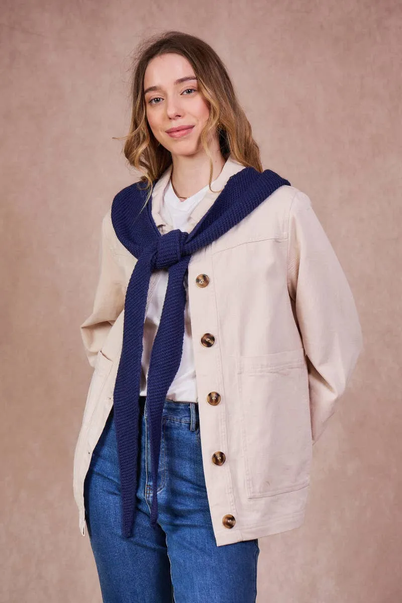 Kapuzenschal • Navy Blau