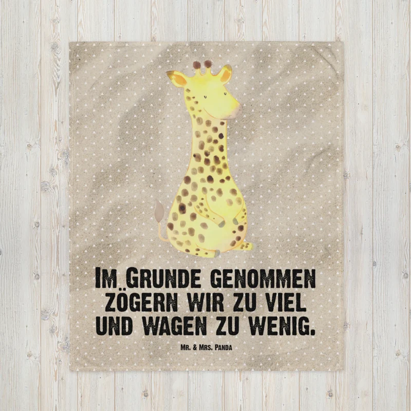 Babydecke Giraffe Zufrieden