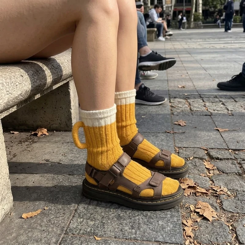 Happy Hour Beer Mug Knitted Socks