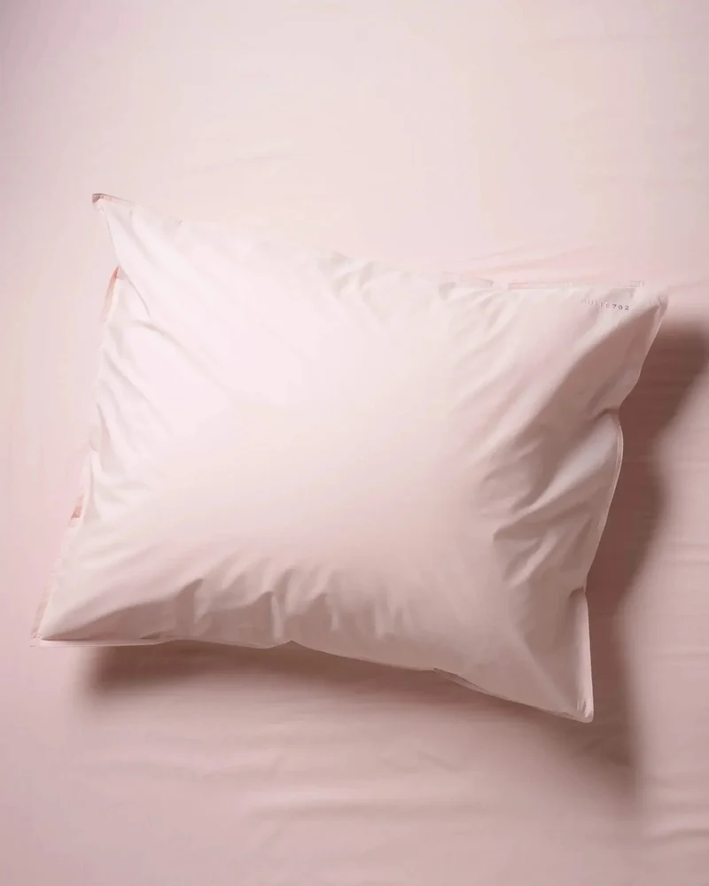 Kissenbezug aus Bio-Baumwolle (80 x 80 cm) • Blush