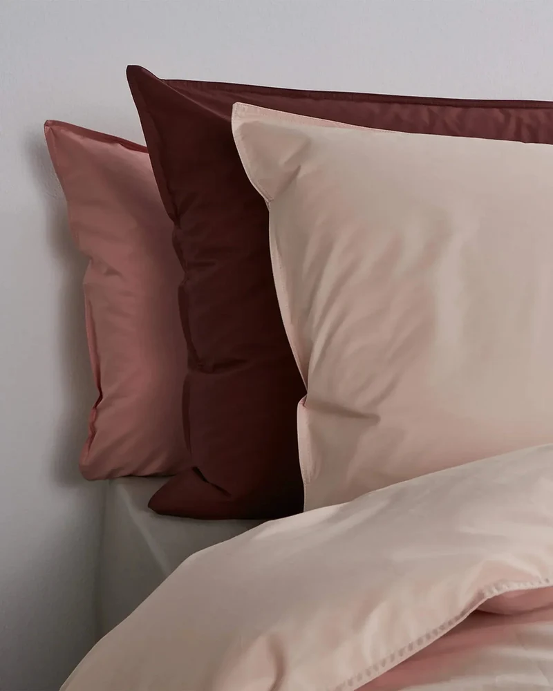 Kissenbezug aus Bio-Baumwolle (80 x 80 cm) • Blush
