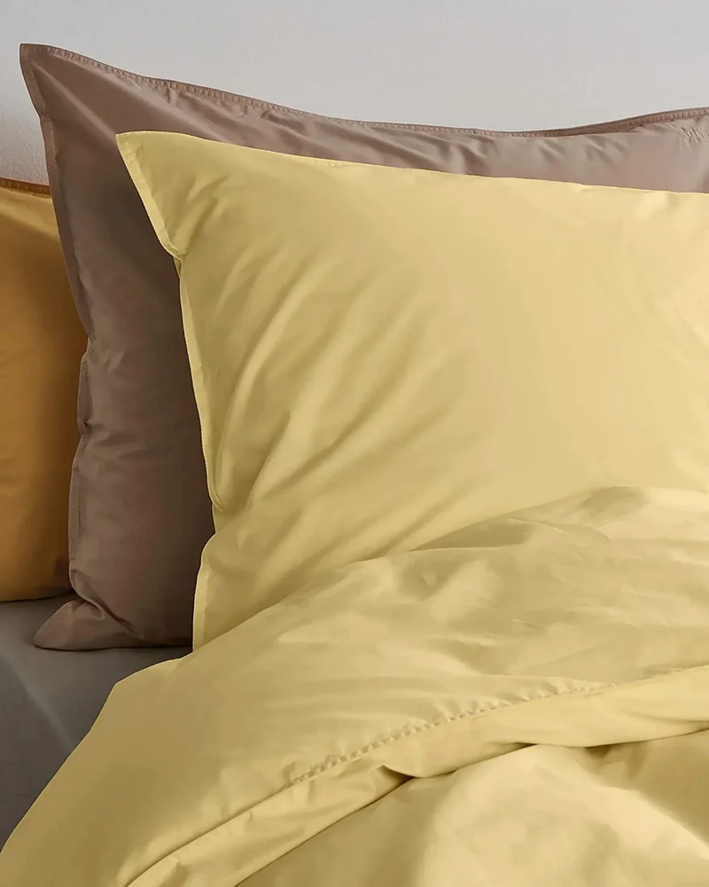Kissenbezug aus Bio-Baumwolle (80 x 80 cm) • Butter Yellow
