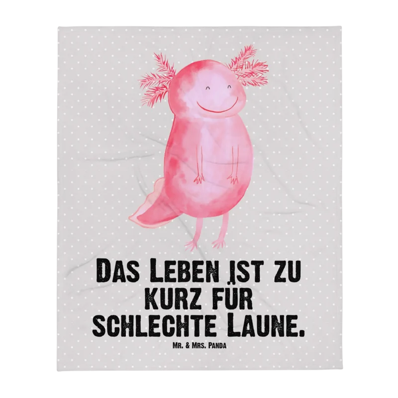 Babydecke Axolotl Glücklich
