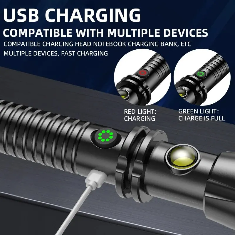 Tactical Self-Defense LED Flashlight Emergency Survival Tool