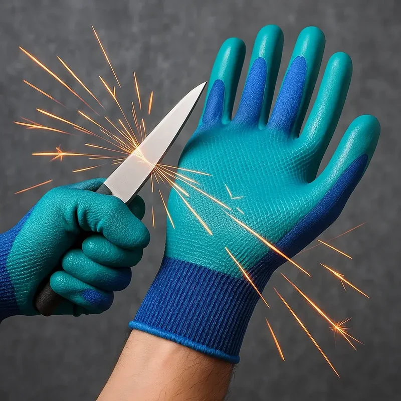 Tough Task Cut Resistant Industrial Work Gloves