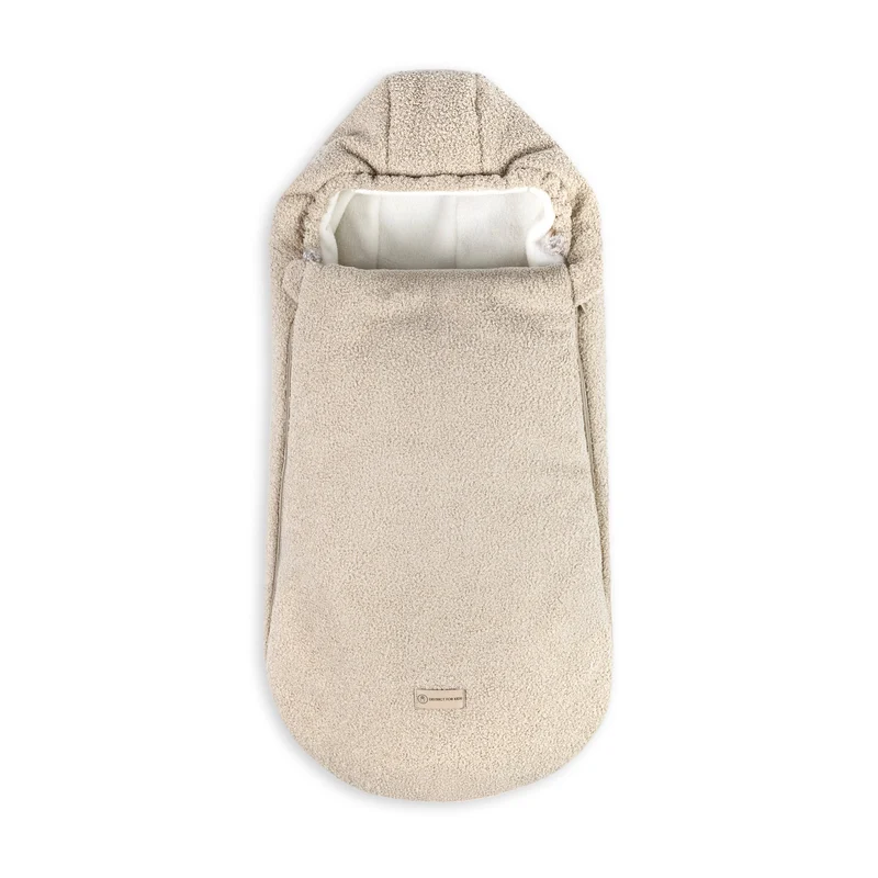 Winterfußsack Teddystoff Bouclé – für Kinderwagen & Autoschale
