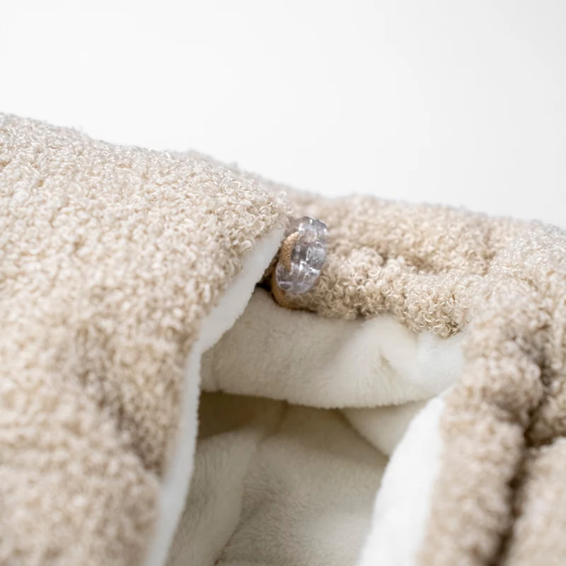 Winterfußsack Teddystoff Bouclé – für Kinderwagen & Autoschale