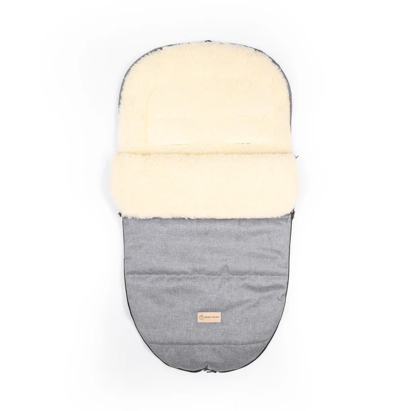 Winterfußsack wasserabweisend Innenfutter aus Merinowolle - Kinderwagen