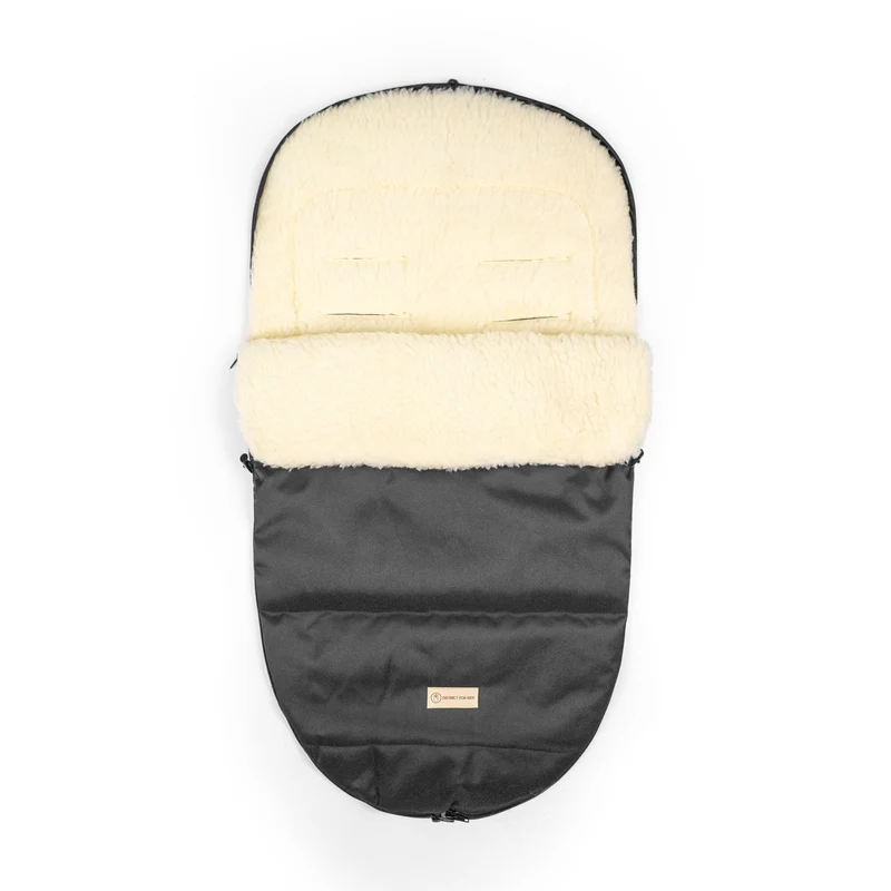 Winterfußsack wasserabweisend Innenfutter aus Merinowolle - Kinderwagen
