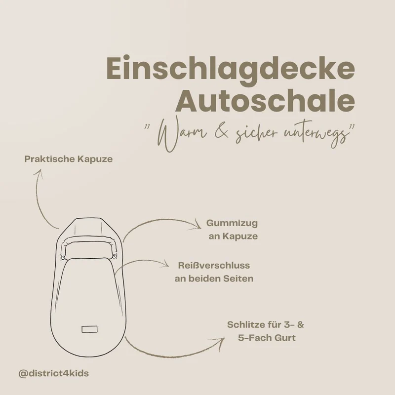Winterfußsack Cord – warm & stylisch für Kinderwagen & Autoschale