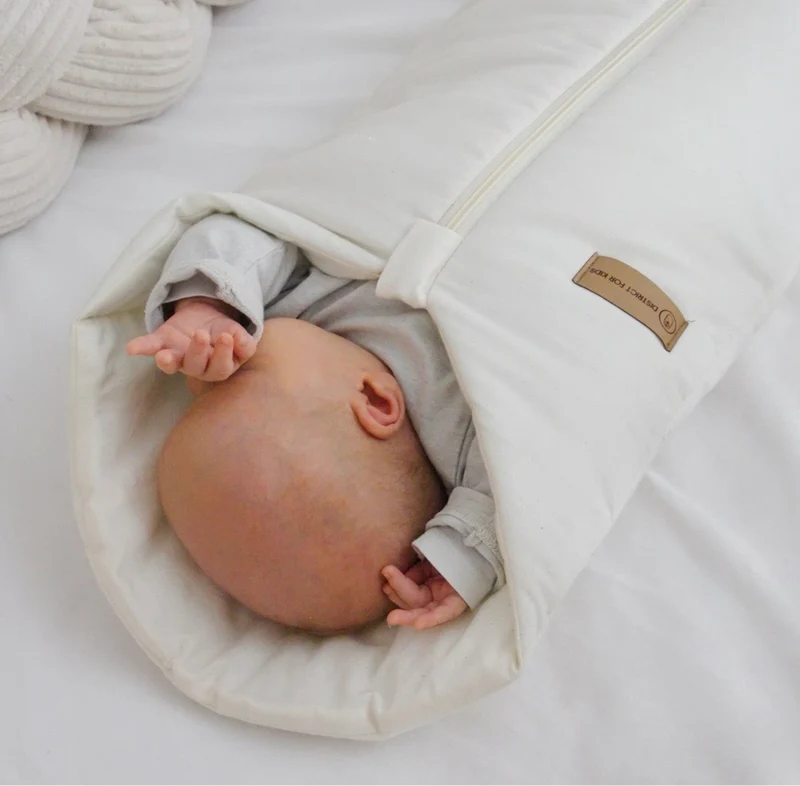Pucksack Bio-Baumwolle mitwachsend - Ganzjahres Schlafsack für Babys