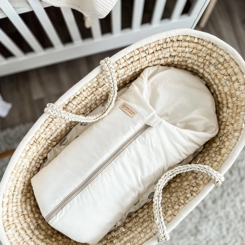 Pucksack Bio-Baumwolle mitwachsend - Ganzjahres Schlafsack für Babys