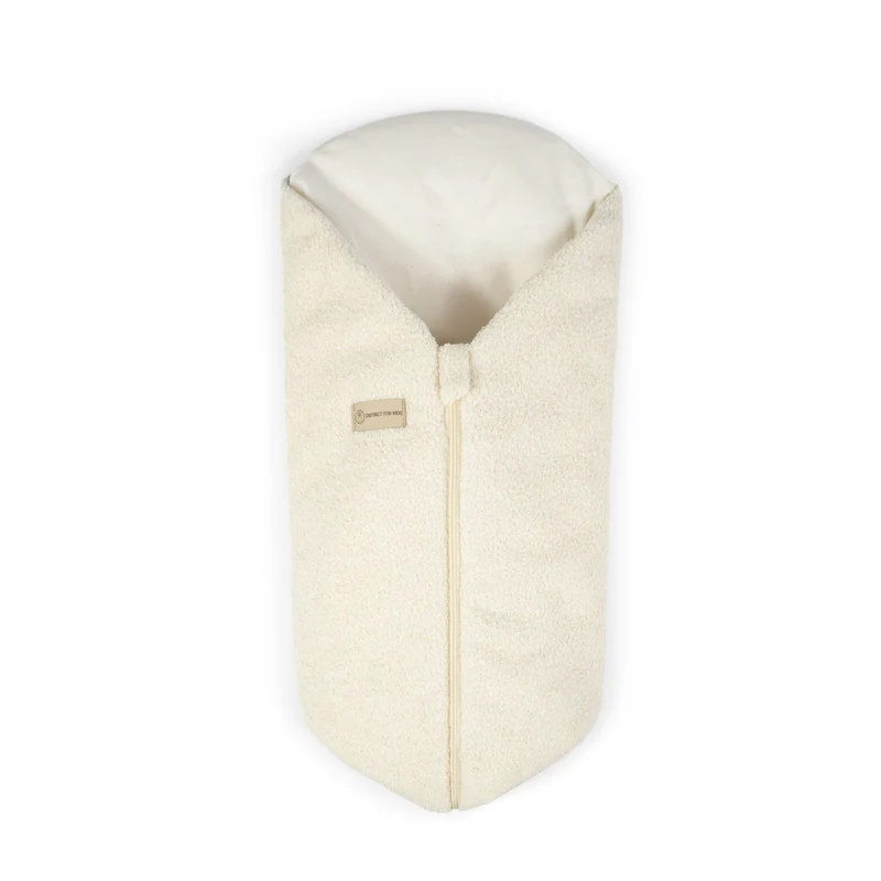 Pucksack Teddystoff Bouclé mitwachsend - Nachhaltiger Babyschlafsack