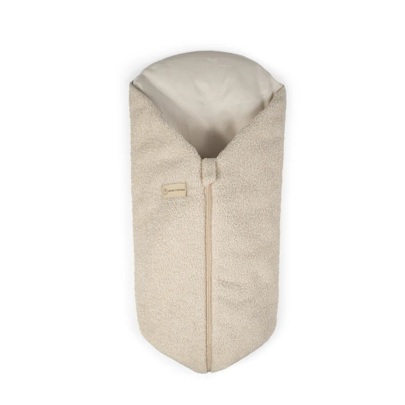 Pucksack Teddystoff Bouclé mitwachsend - Nachhaltiger Babyschlafsack