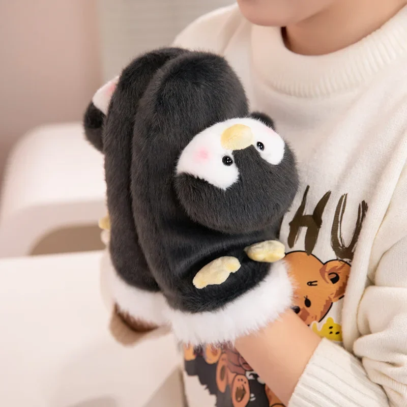 Cute Plush Cartoon Animals Soft Warm Gloves