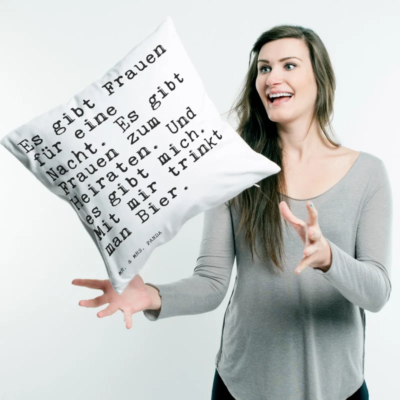 40x40 Kissen Es gibt Frauen für...