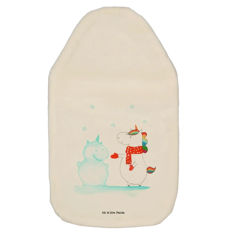 Wärmflasche Einhorn Schneemann