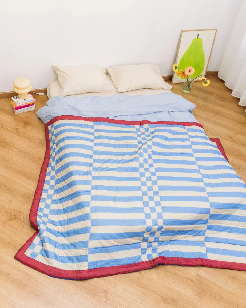 SIESTA Steppdecke zum Wenden mit Streifen