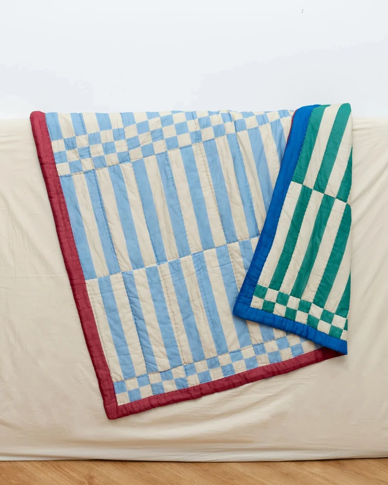 SIESTA Steppdecke zum Wenden mit Streifen