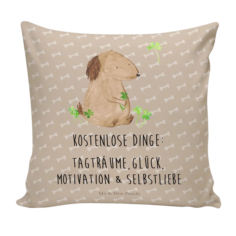 40x40 Kissen Hund Kleeblatt