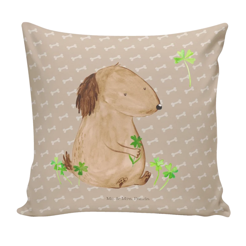 40x40 Kissen Hund Kleeblatt