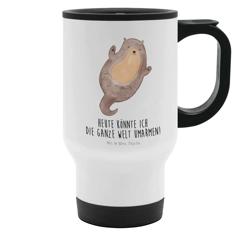 Thermobecher Otter Umarmen