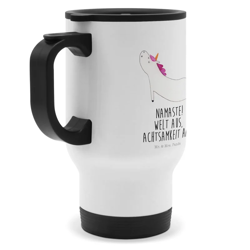 Thermobecher Einhorn Yoga