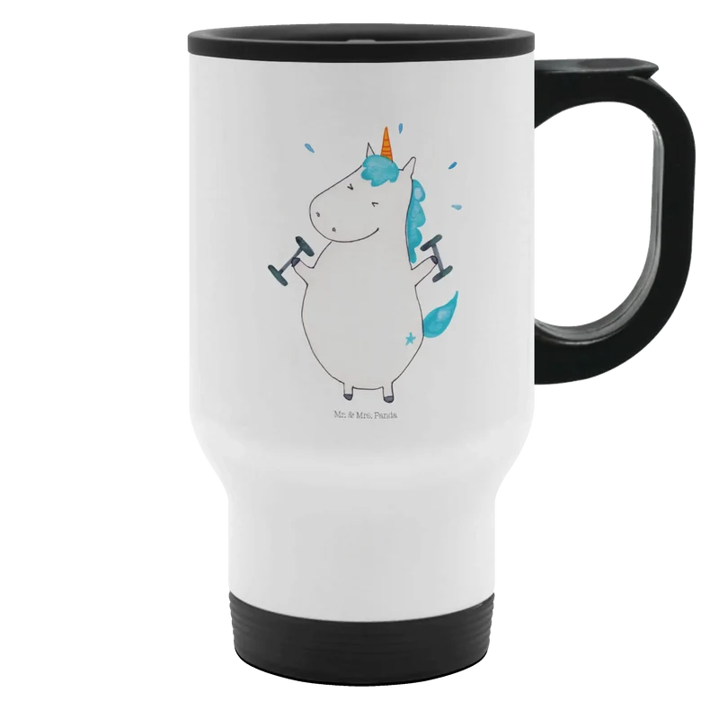 Thermobecher Einhorn Fitness